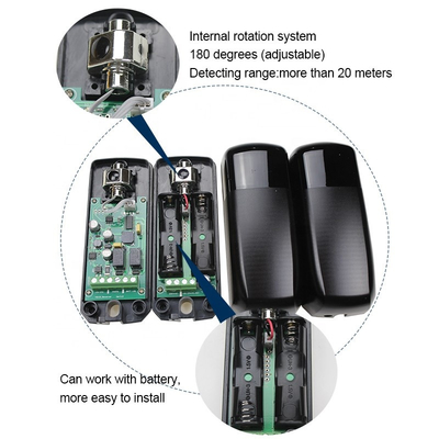 無線電池IP54 12Vの赤外線ゲートの安全ビーム